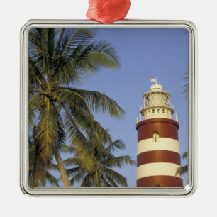 Karibien, Bahamas, Abaco, Elbow Cay. Hopetown Julgransprydnad Metall