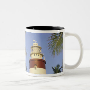 Karibien, Bahamas, Abaco, Elbow Cay. Hopetown Två-Tonad Mugg