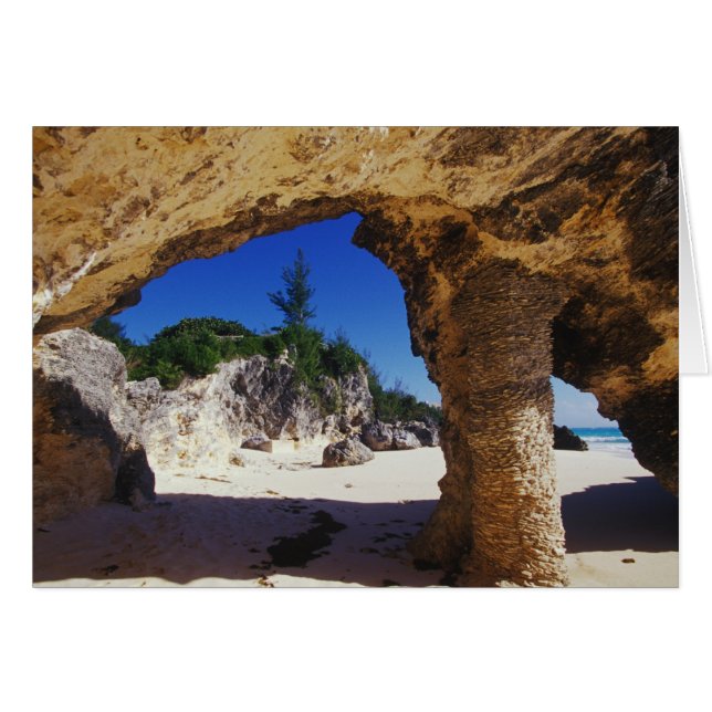 Karibien, Bermuda, Tuckers stad. Naturlig Hälsningskort (Framsidan Horizontal)