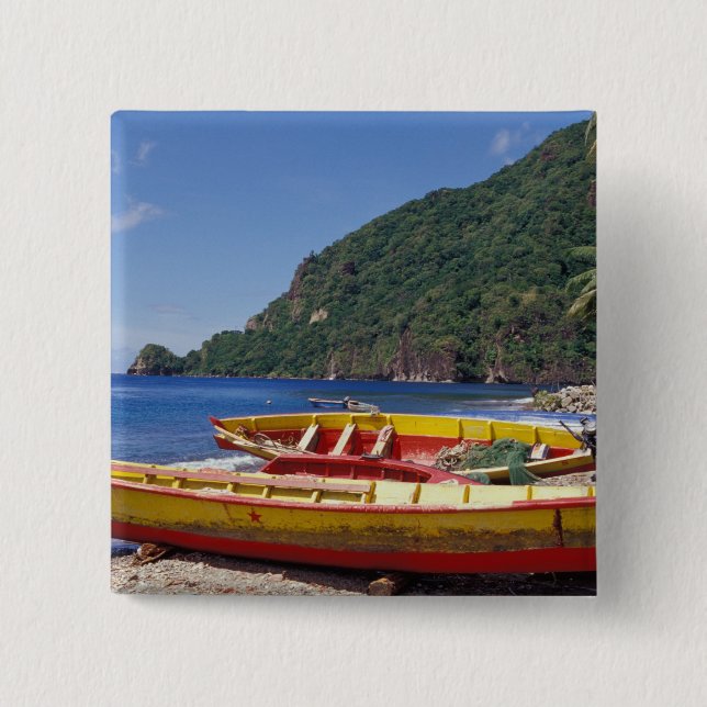 Karibien, BWI, St. Lucia, segelbåtar, Soufriere. Knapp (Framsida)