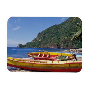 Karibien, BWI, St. Lucia, segelbåtar, Soufriere. Magnet