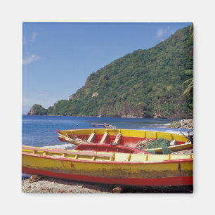 Karibien, BWI, St. Lucia, segelbåtar, Soufriere. Magnet