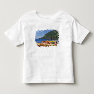 Karibien, BWI, St. Lucia, segelbåtar, Soufriere. T-shirt
