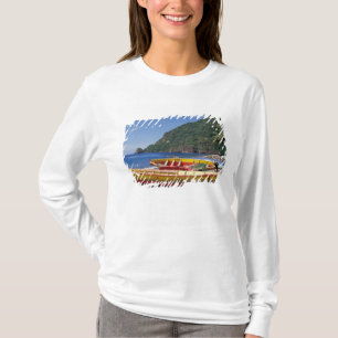 Karibien, BWI, St. Lucia, segelbåtar, Soufriere. Tee