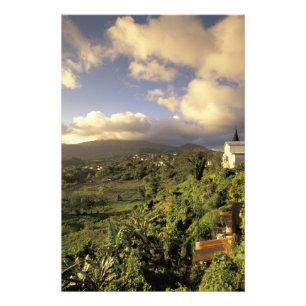 Karibien, Franska Västindien, Martinique. Fototryck