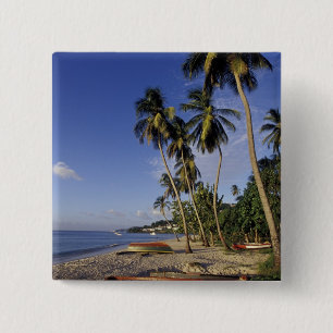 KARIBIEN, Grenada, St. George, Båtar på palm Knapp