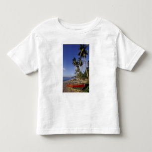 KARIBIEN, Grenada, St. George, Båtar på palm T-shirt