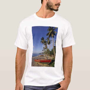 KARIBIEN, Grenada, St. George, Båtar på palm Tröja