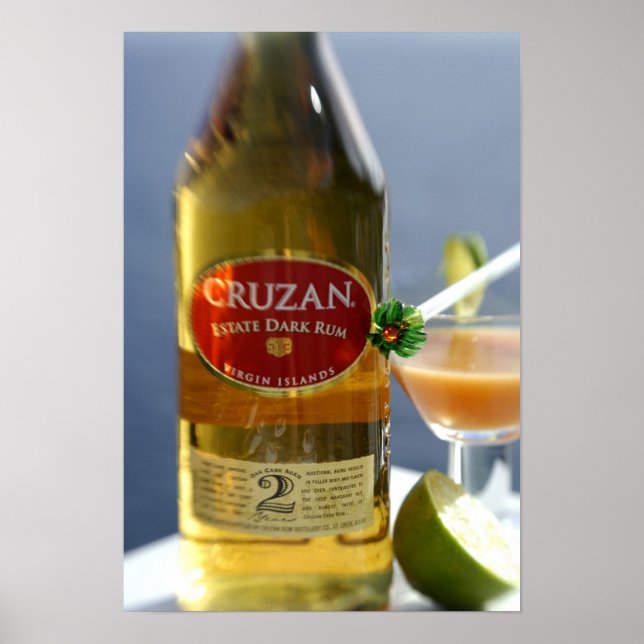 Karibien, Jungfruöarna Cruzan Gods Mörk Poster (Framsidan)