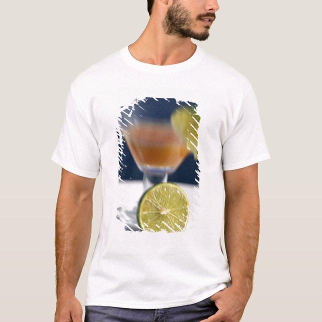Karibien, Jungfruöarna. Tropisk rom punsch, Tee Shirt (Framsida)