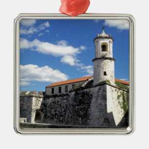Karibien, Kuba, Havanna. Gammal Havanna, Castillo Julgransprydnad Metall