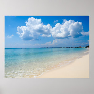 Karibien - Sju Mile Beach - Caymanöarna Poster