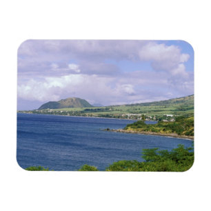 Karibien, St. Kitts, Roseau. Kust. Magnet