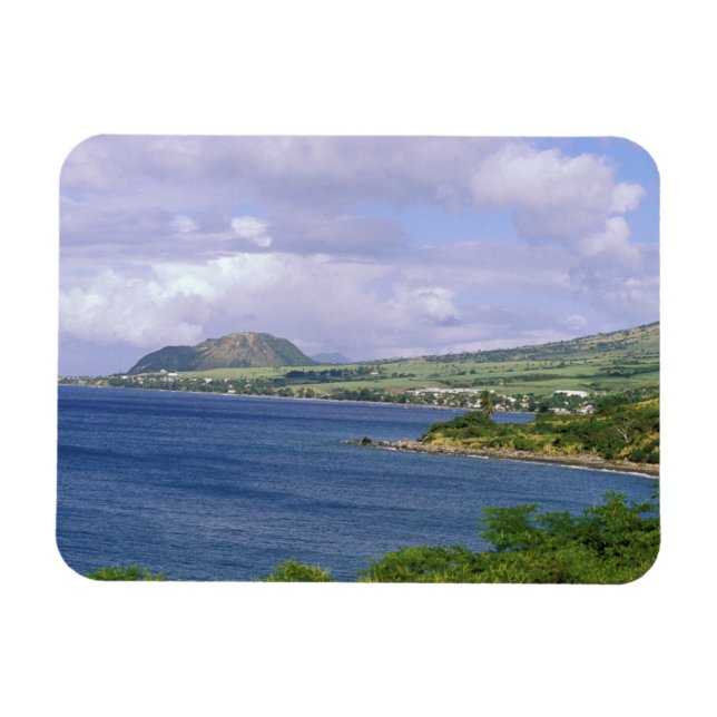 Karibien, St. Kitts, Roseau. Kust. Magnet (Horisontell)
