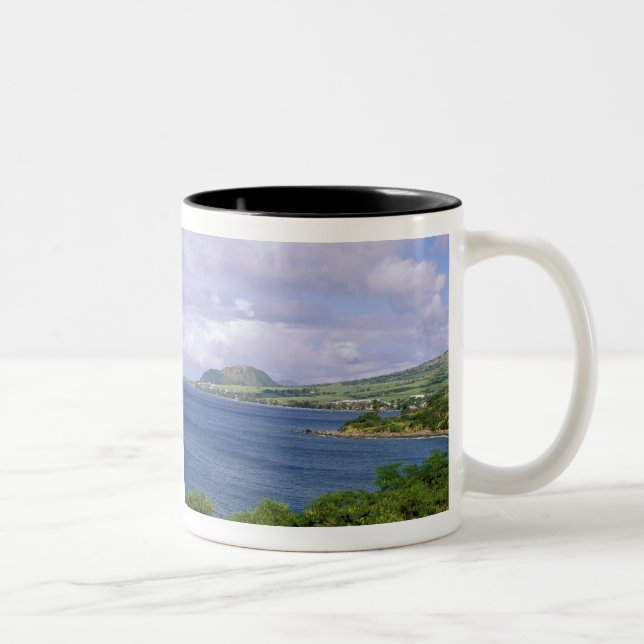Karibien, St. Kitts, Roseau. Kust. Två-Tonad Mugg (Höger)