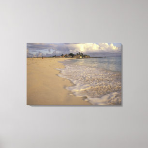 Karibien, St. Martin (St. Maarten). Maho Bay Canvastryck