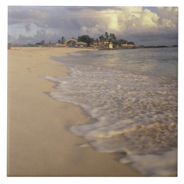 Karibien, St. Martin (St. Maarten). Maho Bay Kakelplatta (Framsidan)