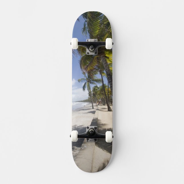 Karibien - Trinidad - Manzanilla Beach på Skateboard Bräda 19,5 Cm (Framsida)