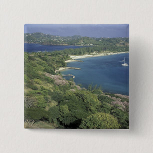 Karibien, Västindien, St. Lucia. Utsikt över Knapp