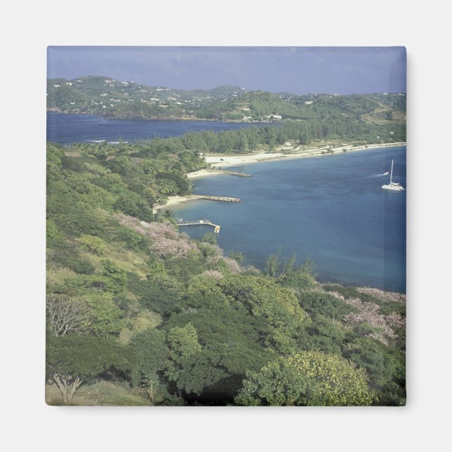 Karibien, Västindien, St. Lucia. Utsikt över Magnet (Framsidan)