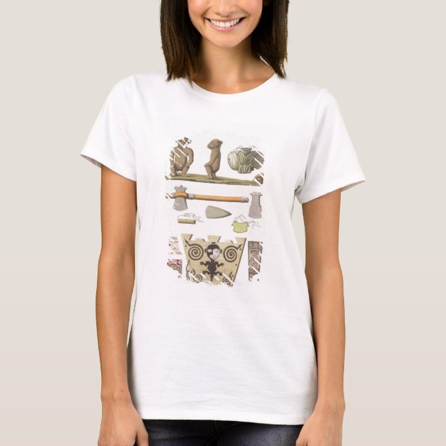 Karibierna (färg engrave) t-shirt (Framsida)