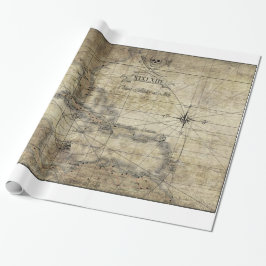 Karibik - alte Karte Presentpapper