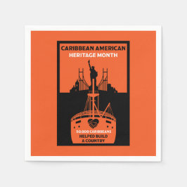 Karibisk-amerikanska kulturarvsmånaden pappersservett