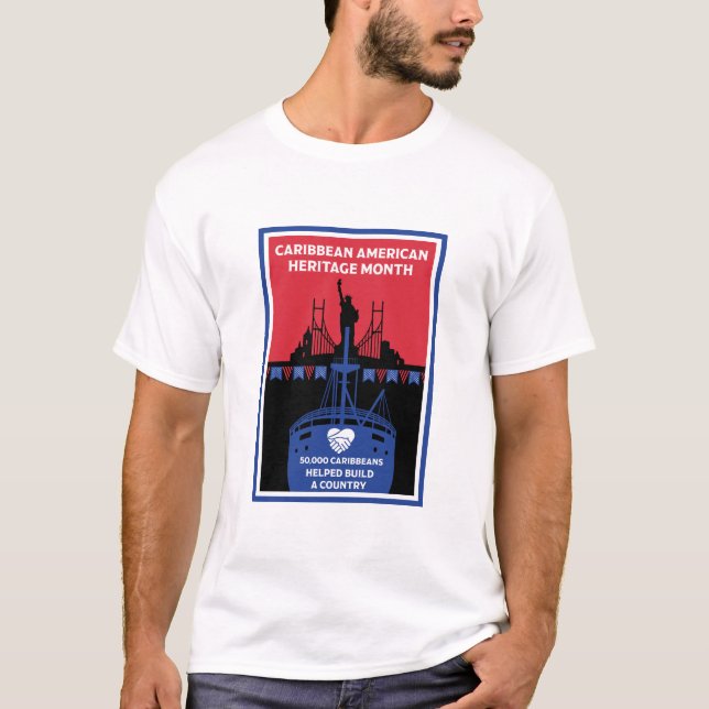 Karibisk-amerikanska kulturarvsmånaden t shirt (Framsida)