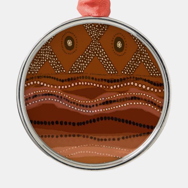 Karibisk Batik - Liten Julgransprydnad Metall (Framsidan)