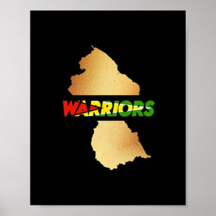 Karibisk cricket Guyana Warriors guyansk cricket Poster