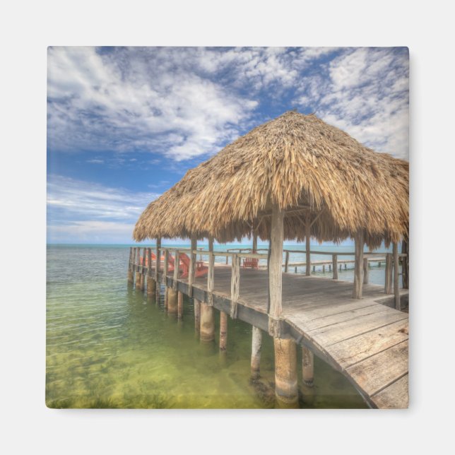 Karibisk Dock Magnet (Framsidan)