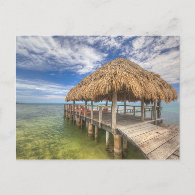 Karibisk Dock Vykort (Framsida)