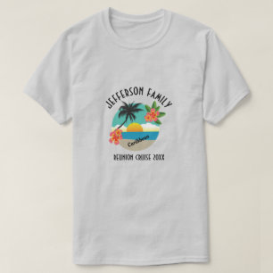 Karibisk familjmötekryssning t shirt