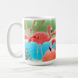 Karibisk Flamingolagunmugg Kaffemugg