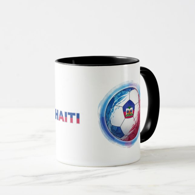 Karibisk fotboll – Haiti Edition Mugg (Framsida höger)