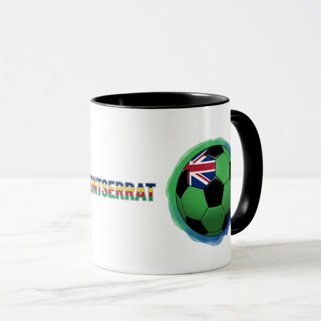 Karibisk fotboll – Montserrat Edition Mugg (Framsida höger)