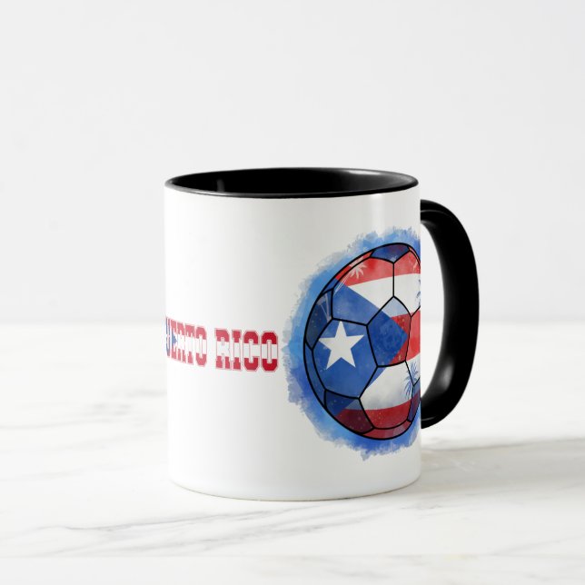 Karibisk fotboll – Puerto Rico Edition Mugg (Framsida höger)
