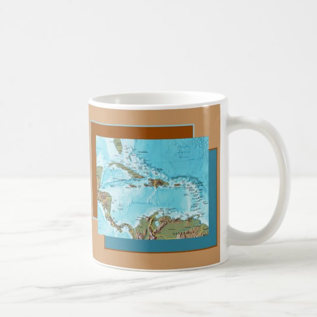 Karibisk kartamugg kaffemugg (Höger)