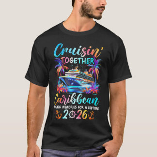 Karibisk kryssning 2026 Familjekryssning Semester T Shirt