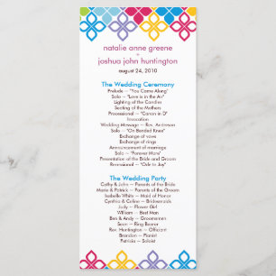 Karibisk minnessak för öbröllopsprogramfoto program