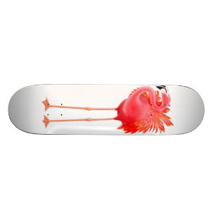 Karibisk rosa FlamingoSkateboard Mini Skateboard Bräda 18,7 Cm