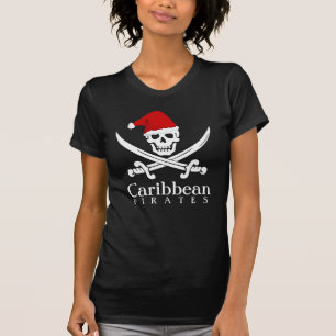 Karibisk skjorta för piratjulScull för flickor T-shirt
