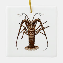 Karibisk Spiny hummer Julgransprydnad Keramik