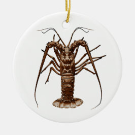 Karibisk Spiny hummer Julgransprydnad Keramik