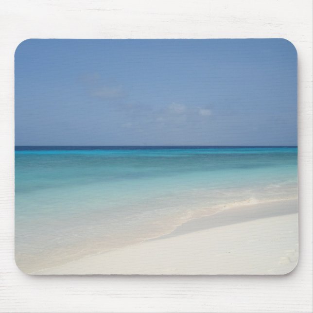 Karibisk strandkristall - klart vatten Mousepad Musmatta (Framsidan)