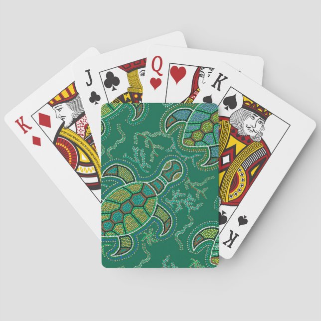 Karibisk Tortuga Casinokort (Baksidan)