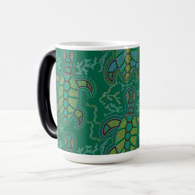 Karibisk Tortuga Magisk Mugg (Framsida vänster)
