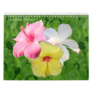 Karibisk väggkalender kalender