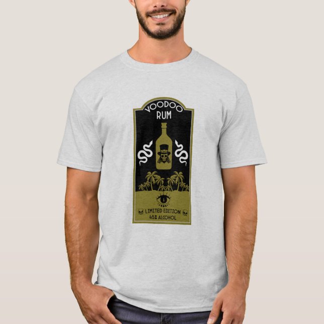 Karibisk Voodoo Rom T Shirt (Framsida)