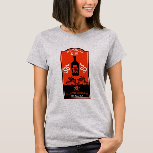 Karibisk Voodoo Rom T Shirt (Framsida)